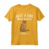 I'm Just A Girl Who Loves Chausies - Maglietta per Amante dei Gatti - Regalo Divertente per Gli Amanti dei Gatti