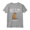 I'm Just A Girl Who Loves Chausies - Maglietta per Amante dei Gatti - Regalo Divertente per Gli Amanti dei Gatti
