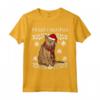 Buon Natale Ornamento Chausie Cat Xmas Santa Maglietta per Amanti dei Gatti - Regalo Divertente e Unico