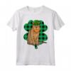 Chausie Leprechaun Lucky Clover Maglietta per Amanti dei Gatti - Ideale per Regalo Divertente agli Amici e Familiari - St Patricks Day Design