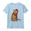 Cappello Babbo Natale Chausie Cat Brutto Natale Maglietta - Regalo Divertente per Amanti dei Gatti e Animali Domestici