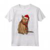 Cappello Babbo Natale Chausie Cat Brutto Natale Maglietta - Regalo Divertente per Amanti dei Gatti e Animali Domestici