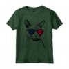 Chausie Cat 4 luglio America USA Bandiera Maglietta - Regalo per Proprietari di Gatti - Ideale per Natale o Compleanni