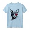 Chausie Cat 4 luglio America USA Bandiera Maglietta - Regalo per Proprietari di Gatti - Ideale per Natale e Compleanni