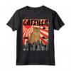 Divertente Retro Giapponese Catzilla Chausie Cat Maglietta - Regalo per Amanti dei Gatti e Appassionati di Animali Domestici