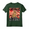 Divertente Retro Giapponese Catzilla Chausie Cat Maglietta - Regalo per Amanti dei Gatti e Appassionati di Animali Domestici