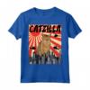 Divertente Retro Giapponese Catzilla Chausie Cat Maglietta - Regalo per Amanti dei Gatti e Appassionati di Animali Domestici