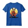 Samurai Chausie Cat Giapponese Kawaii Ninja Cat Maglietta - Design Unico per Amanti dei Gatti e della Cultura Giapponese