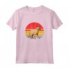 Chausie Cat Sunset Retro Vintage Design - Maglietta per Amanti dei Gatti Chausie - Regalo Perfetto per Natale o Compleanni