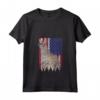 Donna Chausie Patriotic Cat USA Pride Bandiera Americana Maglietta con Collo a V - Ideale per Compleanno, Natale e Feste Patriottiche