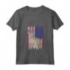 Donna Chausie Patriotic Cat USA Pride Bandiera Americana Maglietta con Collo a V - Ideale per Compleanno, Natale e Feste Patriottiche