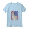 Donna Chausie Patriotic Cat USA Pride Bandiera Americana Maglietta con Collo a V - Ideale per Compleanno, Natale e Feste Patriottiche