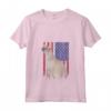 Donna Chausie Patriotic Cat USA Pride Bandiera Americana Maglietta con Collo a V - Ideale per Compleanno, Natale e Feste Patriottiche