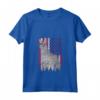 Donna Chausie Patriotic Cat USA Pride Bandiera Americana Maglietta con Collo a V - Ideale per Compleanno, Natale e Feste Patriottiche