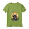Donna Gatto giapponese Ninja Kawaii Chausie Cat Samurai Maglietta con Collo a V - Stile Unico e alla Moda - Acquista online