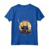 Donna Gatto giapponese Ninja Kawaii Chausie Cat Samurai Maglietta con Collo a V - Stile Unico e alla Moda - Acquista online