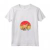 Chausie Cat Sunset Retro Vintage Design - Maglietta Mamma Papà Bambini - Ideale per Regali Unici ai Gatti Chausie