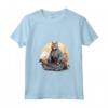Donna Samurai Chausie Cat giapponese Kawaii Ninja Cat - Maglietta con Collo a V - Acquista Design Unico e Originale