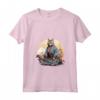 Donna Samurai Chausie Cat giapponese Kawaii Ninja Cat - Maglietta con Collo a V - Acquista Design Unico e Originale