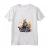 Donna Samurai Chausie Cat giapponese Kawaii Ninja Cat - Maglietta con Collo a V - Acquista Design Unico e Originale