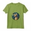 Donna Chausie Gatto in Notte Stellata Pittura Uomini Donne Bambini Maglietta con Collo a V - Regalo Carino per Amanti dei Gatti - Ideale per Natale, Ringraziamento o Compleanni