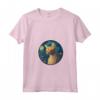 Donna Chausie Gatto in Notte Stellata Pittura Uomini Donne Bambini Maglietta con Collo a V - Regalo Carino per Amanti dei Gatti - Ideale per Natale, Ringraziamento o Compleanni