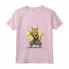 Donna Samurai Gatto Giapponese Kawaii Ninja Chausie Cat - Maglietta con Collo a V - Stile Unico e Originale