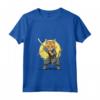 Donna Samurai Gatto Giapponese Kawaii Ninja Chausie Cat - Maglietta con Collo a V - Stile Unico e Originale