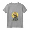 Donna Samurai Gatto Giapponese Kawaii Ninja Chausie Cat - Maglietta con Collo a V - Stile Unico e Originale