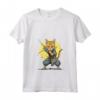 Donna Samurai Gatto Giapponese Kawaii Ninja Chausie Cat - Maglietta con Collo a V - Stile Unico e Originale
