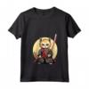 Donna Samurai Gatto Giapponese Kawaii Ninja Chausie Cat Maglietta con Collo a V - Design Intricato per Appassionati di Gatti e Cultura Giapponese