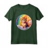 Chausie - Simpatico Gatto Arcobaleno Kawaii Colorato Design Maglietta - Ideale Regalo per Amanti dei Gatti Chausie