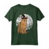 Scary Chausie Gatto Strega Cappello Halloween Maglietta - Regalo per Amanti dei Gatti - Design Divertente per Halloween