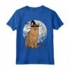 Scary Chausie Gatto Strega Cappello Halloween Maglietta - Regalo per Amanti dei Gatti - Design Divertente per Halloween