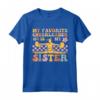 Il mio Cheerlead preferito è mia sorella - Groovy Cheerleading Maglietta per Fan - Ideale per Regali per Sorelle Cheerleader