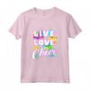 HapTiger Cheerleader Girls Maglietta - Colorful Graphic Tee for Women and Girls - Perfect Cheer Outfit