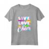 HapTiger Cheerleader Girls Maglietta - Colorful Graphic Tee for Women and Girls - Perfect Cheer Outfit