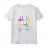 HapTiger Cheerleader Girls Maglietta - Colorful Graphic Tee for Women and Girls - Perfect Cheer Outfit