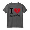 I Love Cheerleading Maglietta - Costume da Cheerleader Acrobatica per Competizioni - Design a Cuore per Donne e Ragazze