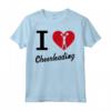 I Love Cheerleading Maglietta - Costume da Cheerleader Acrobatica per Competizioni - Design a Cuore per Donne e Ragazze