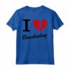 I Love Cheerleading Maglietta - Costume da Cheerleader Acrobatica per Competizioni - Design a Cuore per Donne e Ragazze