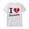 I Love Cheerleading Maglietta - Costume da Cheerleader Acrobatica per Competizioni - Design a Cuore per Donne e Ragazze