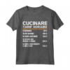 Divertente Detti Dello Chef De Cuisine Cuoca Cucinare Maglietta - Cuoco con Passione in Cucina - Regalo per Chef e Amanti della Cucina