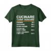 Divertente Detti Dello Chef De Cuisine Cuoca Cucinare Maglietta - Cuoco con Passione in Cucina - Regalo per Chef e Amanti della Cucina
