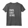Papà Chef Genio | Regalo Papà Maglietta - Ideale per Compleanno, Festa del Papà e Natale