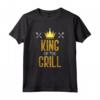 Regalo Divertente Per Uomini - King Of The Grill Barbecue Maglietta - Ideale per la Festa del Papà o Natale