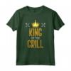 Regalo Divertente Per Uomini - King Of The Grill Barbecue Maglietta - Ideale per la Festa del Papà o Natale