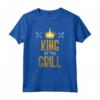 Regalo Divertente Per Uomini - King Of The Grill Barbecue Maglietta - Ideale per la Festa del Papà o Natale