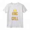 Regalo Divertente Per Uomini - King Of The Grill Barbecue Maglietta - Ideale per la Festa del Papà o Natale