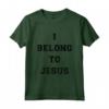 Abbigliamento da Palestra - I Belong To Jesus Christian Dad Maglietta - Regalo Religioso per Papà - Ideale per Natale o Compleanno